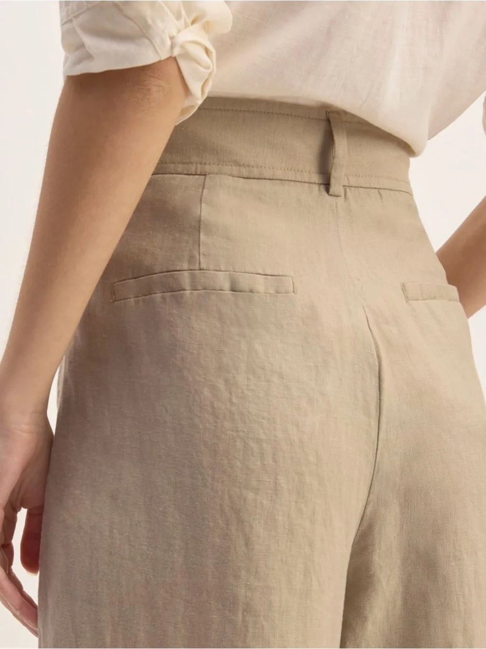 Everlane the WayHigh Drape Linen Pants Size 8